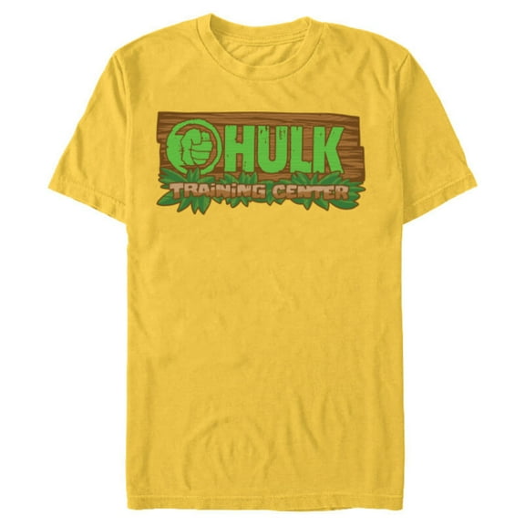 Marvel Studios Hulk Training Center Tropical Sign She-Hulk - Short Sleeve Blended T-Shirt for Adults - Customized-Yellow