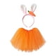 thumbnail image 2 of Disfraz de conejito de Pascua para niñas, diadema con orejas de conejo y zanahoria, falda de ballet, conjunto de accesorios de cosplay para niños, 2 of 7