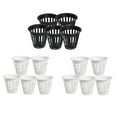 thumbnail image 1 of 15x Cups Basket Aeroponic Planting Grow Mesh Pots Cola hidroponía en macetas de red de 2 pulgadas, 1 of 8
