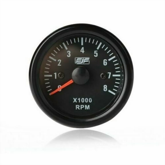 iFJF 2 inch 52mm Electrical Tachometer Gauge for 0-8000 RPM LED Display Universal
