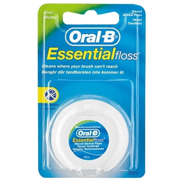 Hilo Dental Oral-B Essential Menta Encerado 12x50m