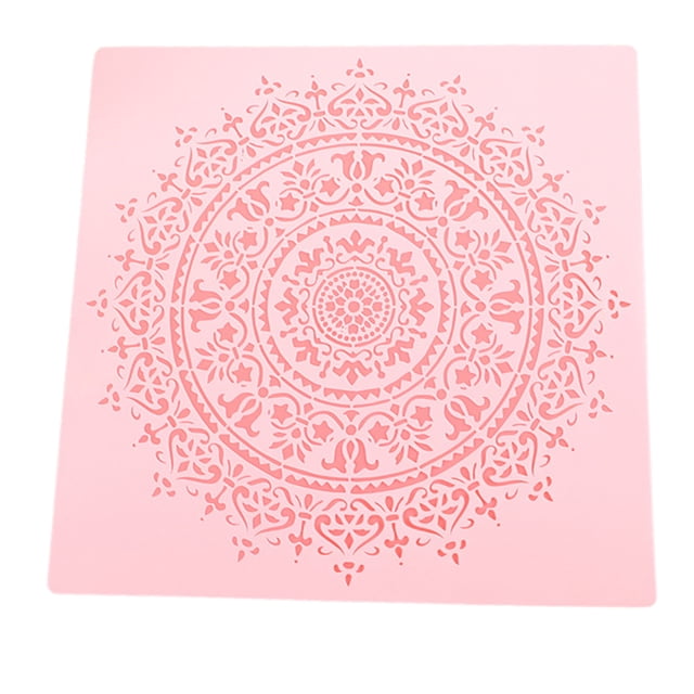 Toystoory Buenos regalos Plantillas de pintura auxiliar Mandala para entusiastas del arte hechas de plástico PET fácil Decoración del hogar Como se muestra 2