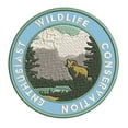 thumbnail image 1 of Wildlife Conservation Enthusiast 3.5 Inch Iron Or Sew On Embroidered Fabric Badge Patch Seek Adventure, National Park Iconic Series, 1 of 2