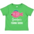 thumbnail image 3 of Inktastic Grandpa Fishing Buddy Girls Fish Girls Toddler T-Shirt, 3 of 5