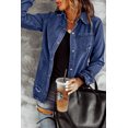 thumbnail image 3 of POGLIP Veste en Denim Déchirée pour Femmes, 3 of 6