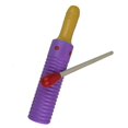 thumbnail image 3 of 【Children's Day】Wooden Guiro Thread Small Single Ring Sound Drum Percussion Instrument, 3 of 8