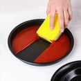 thumbnail image 3 of 2X de Molde Redondo para Pizza,Bandeja Pizza,Bandeja Profunda,Molde Antiadherente de Acero Al Carbono,Herramienta para Horno, 10 Pulgadas, Negro, 3 of 4