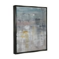 thumbnail image 3 of Stupell Industries Enigmatic Paint Drip Contemporary Neutrals Yellow Accent Painting Jet Black Floating Framed Canvas Print Wall Art, Design by Hilary Winfield, 3 of 5
