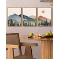 thumbnail image 3 of Drsoum Watercolor Mountain Wall Art 11x14in Nature Framed Classic Retro Floral Wall Prints Farmhouse Kitchen Bathroom Office Decor, 3 of 5