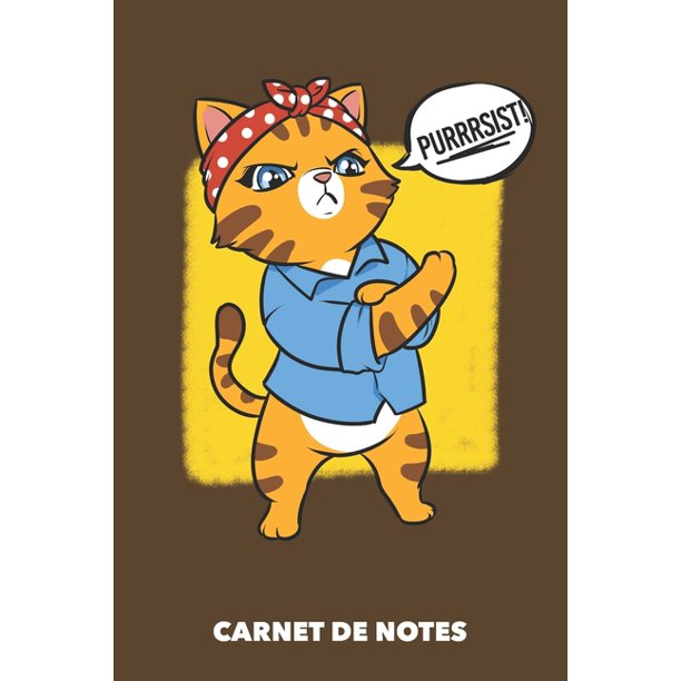 Carnet De Notes Chat De La Resistance A5 Pointille Grille De Points 1 Pages Pour Proprietaires De Chats Paperback Walmart Com Walmart Com