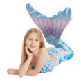 thumbnail image 4 of Fshinging Girls Swimsuits Tankini 3 Piece Fish Tail Set Kids Ruffle Top With Shorts Birthday Gifts Size 7-8 Years, 4 of 5