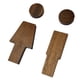 thumbnail image 1 of Paquete de 2 letreros para baño, letreros 3D, placas autoadhesivas para colgar en la pared, pegatinas para parques y restaurantes comerciales., 1 of 9