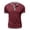 Wine, variant on Men's Retro Henley Shirts Short Sleeve T Shirt for Man with Pocket Relaxed Summer Casual Classic Half Button Shirt