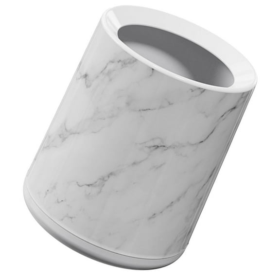 Raindrops Small Bathroom Trash Can Marble Waste Basket For Bedroom Kitchen And Office Decorative Garbage Bin Trash Can Organizer For Room