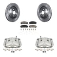 thumbnail image 1 of CMX Front Disc Brake Caliper Rotors and Ceramic Pads Kit for Car Toyota Sienna Highlander Lexus RX350 KC8-100006C, 1 of 11