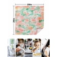 thumbnail image 5 of nqOlkjepod Pink Green Spring Floral Cloth Napkins Set of 8 Reusable Dinner Napkins, Watercolor Summer Botanical Cocktail Napkin Washable Table Napkins for Wedding/Holiday Party/Baby Shower 20"x20", 5 of 8
