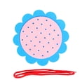 thumbnail image 1 of Baby Kindergarten Teaching Cloth Non-woven Math Weave Toy Floral Edge DIY Children Toy Lace Color Random, Sky Blue, 1 of 8