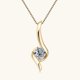 thumbnail image 3 of Necklaces Moissanite necklace for women made of 925 silver, clavicle chain Xmas, 3 of 3