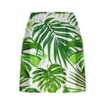 thumbnail image 3 of Feancey Skorts for Women Dressy Casual Palm Tree Print Tennis Skirts Summer High Waisted Stretch Golf Skirt 2025 Trendy Athletic Skorts Green M, 3 of 5