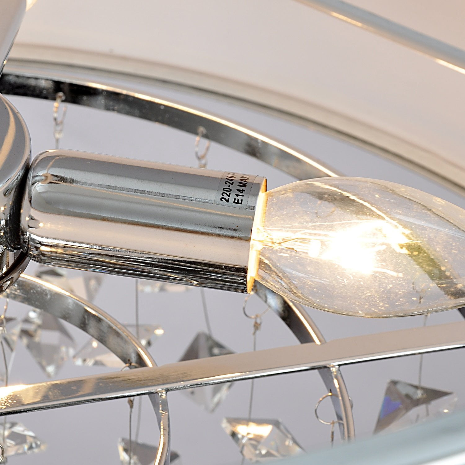 Simple and elegant 4-head crystal room chandelier
