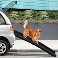 thumbnail image 3 of Folding Dog Ramp for Car, 61" Long & 16" Wide Lightweight Pet Ramps for Large Dogs with Non-Slip Rug Surface, Dog Car Ramp for SUV Car & Truck, 3 of 7