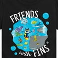 thumbnail image 3 of Pete The Cat - Friends With Fins - Toddler And Youth Short Sleeve Graphic T-Shirt, 3 of 6