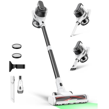 MOOSOO 36KPa Strong Suction Lightweight Vacuum Cleaner, Cordless Stick Vacuum Cleaner,Ideal for Carpet & Hardfloors