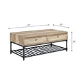thumbnail image 2 of Coffee Table With Composite Wood Top Luminous Oak & Sandy Gray Decoration, 2 of 3
