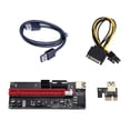thumbnail image 1 of EIMELI PCI-E Carte Riser 1X à 16X GPU Riser Carte PCI-E USB 3.0 Adaptateur GPU avec 6pin Interface Bleu, 1 of 9