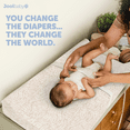 thumbnail image 7 of Jool Baby Soft Changing Pad + Washable Cover, Non-Slip - Fits Standard Changing Tables & Dressers (Wave Pattern, Oatmilk), 7 of 7
