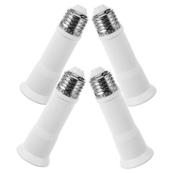 UPOUART 4pcs Light Bulb Socket Extension Adapter Construction Easy Installation Viewing Angle For Home Lighting