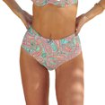 thumbnail image 2 of LASCANA Women's Paisley Print High Waist Bikini Swimsuit Bottom, 2 of 6