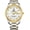 Gold white, variant on Men's Luxury Automatic Mechanical Watch, Stainless Steel Bracelet, Crystal Bezel, Roman Numerals Day & Date Business Wrist Watch