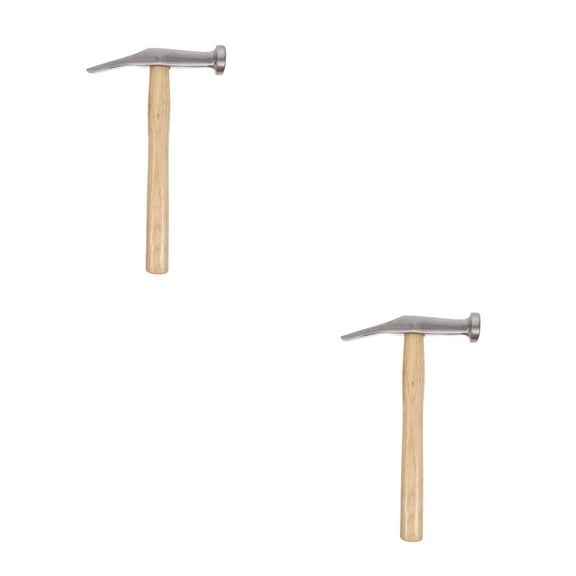 unbranded 2pcs Wooden Handle Mini Steel Hammer Household Hammer Repair Tool for Adults
