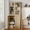 Beige, variant on TopComfy 71" Tall Display Cabinet with Glass Door & 2-Door Storage, Mid-Century Modern Buffet Pantry Cupboard and Trophy Display Case for Living Room & Dining Room, Beige