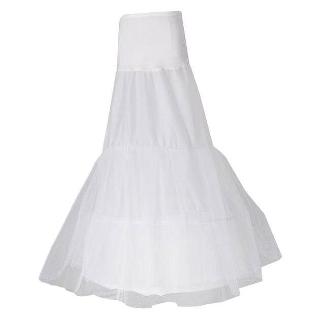 Bearachild Enagua nupcial Boda cola de pez Sirena Enagua Vestido de fiesta Crinolina pinturas