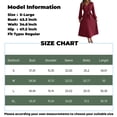 thumbnail image 3 of Women's Elegant Long Sleeve Pleated Midi Dress with Belt V-Neck Button Down A-Line Dress for Formal and Casual Occasions, 3 of 5