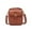 Brown, variant on BallsFHK Vintage Double Layer Large Capacity Messenger Bag, Leather Small Purse Crossbody Shoulder Bag For Women Men