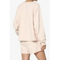 thumbnail image 4 of TheMogan Women's PLUS Cotton Terry Long Sleeve Oversized Top & Drawstring Shorts SET, 4 of 7