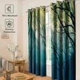 thumbnail image 2 of Forest Blackout Curtains - Foggy Mountain Tree Woodsy Misty Cloudy Nature Landscape Print Curtain Decor Home Bedroom Living Room Grommet Window Drapes 2 Panel Set, 42" x 63", 2 of 6