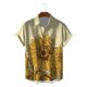 thumbnail image 4 of Nuevas camisas hawaianas de verano para hombre, camisa con estampado de girasol para hombre, ropa de calle holgada vintage de gran tamaño, top transpirable de playa tropical, 4 of 5