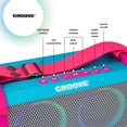 thumbnail image 6 of Croove Portable Karaoke Machine with Wireless Microphone and Bluetooth Speaker, 6 of 7