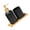 Black Gold head, variant on Zeiwohndc 3PCS Bathroom Countertop Accessories Hand Press Soap Dispenser Toothbrush Cup