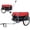 Black+Red + Steel, variant on LuckyNote 20" Bike Cargo Trailer, 220 LB Heavy Duty Folding Bicycle Wagon with Removable Cover & Universal Hitch, Multiple Colors