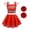 Dress+Pom-poms, variant on Girls Zombie Cheerleading Dress Halloween Fancy-Dress Costume Outfit 3-8T