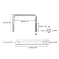 thumbnail image 2 of Unique Bargains Square U-Bolts 2 Sets 82mm Inner Width 70mm Length M8 304 Stainless Steel U Clamp Bolt, 2 of 5