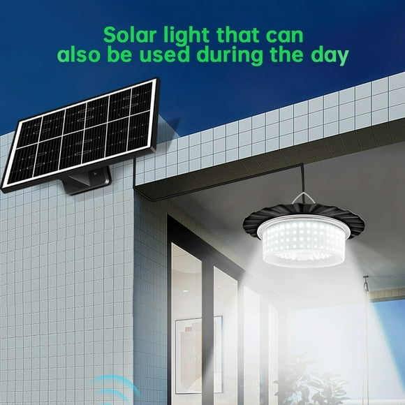 Iumwxz solar lights outdoor Solar 244 Lights Ring Pendant Patio Lights Gazebo Lights Garden Villa Indoor Outdoor Lights garden lights patio lights Black Aluminum alloy Deals on sports & rec