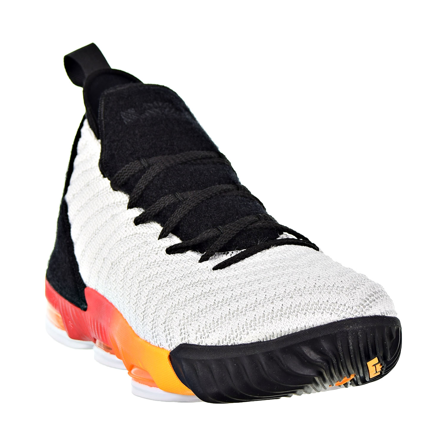 Nike Kids' Grade School Lebron 16 Basketball Shoes AQ2465-188 (6, White/Black/Orange) - image 2 of 6