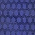 thumbnail image 1 of Ahgly Company Indoor Square Patterned Denim Dark Blue Area Rugs, 6' Square, 1 of 6