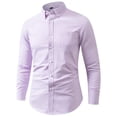 thumbnail image 2 of Awdenio Shirts for Men Long Sleeve Button Down Business Casual Shirts for Men Stripe Pattern, 2 of 8